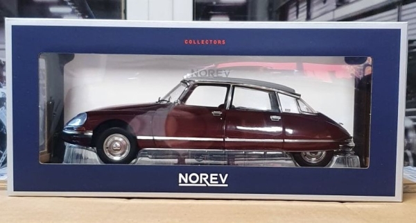 2CV Shop - NOREV: Citroën DS23 Pallas 1972 grendade rouge & gris métallic  (1:18)